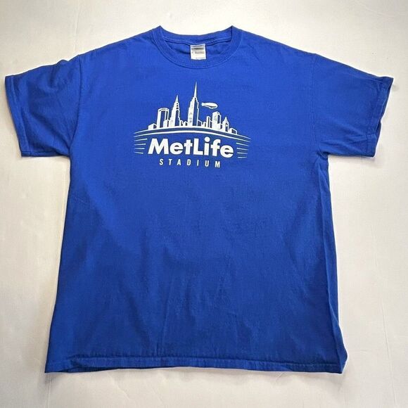 MetLife Stadium Men’s Shirt Blue Size Large - Picture 1 of 7